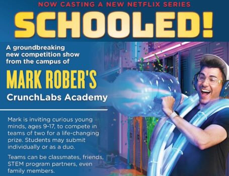 Schooled! - Mark Rober's CrunchLand, Kimmelot, & Netflix